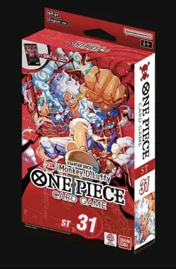One Piece Card Game ST-31 Red Monkey.D.Luffy Starter Deck English Sealed - Image 1
