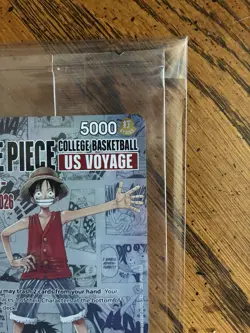 (1) One Piece Monkey D. Luffy College NCAA Basketball Promo Card SEALED X1 ! NYC - Image 4