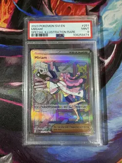 Miriam 251/198 Scarlet & Violet Base Set Full Art Rare PSA 9 MINT Pokemon TCG - Image 1