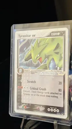 Pokemon TCG Tyranitar EX 17/17 Pop Series 1 Ultra Rare Holo Card #17/17 - Image 2