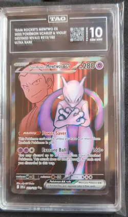 Team Rocket's Mewtwo ex 213/182 Sv10: Destined Rivals Holo - Image 1