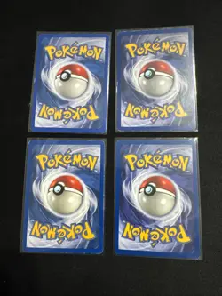 4 Pokemon Cards - Jungle - Eevee, Jolteon, Flareon, & Vaporeon - Vintage, 1st Ed - Image 2