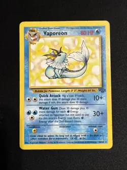 4 Pokemon Cards - Jungle - Eevee, Jolteon, Flareon, & Vaporeon - Vintage, 1st Ed - Image 3