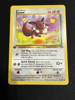 4 Pokemon Cards - Jungle - Eevee, Jolteon, Flareon, & Vaporeon - Vintage, 1st Ed - Image 5