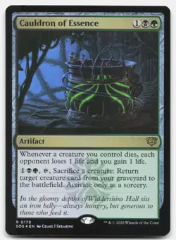 Cauldron of Essence (Foil) - NM - SOS Secrets of Strixhaven # 179 - MTG Magic - Image 1