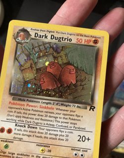 2000 Pokemon Card Dark Dugtrio Holo Rare Team Rocket 6/82 LP Swirl Vintage Wotc - Image 5