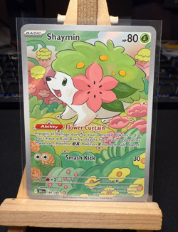 Pokemon TCG Shaymin 185/182 Illustration Rare – S&V Destined Rivals Set – NM - Image 3