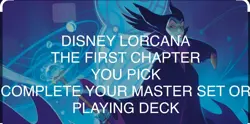 Disney Lorcana The First Chapter Singles Pick Your Cards C, UC, R, SR Non Foil - Image 1