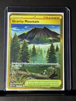 Pokemon TCG Gravity Mountain Surging Sparks Gold Hyper Rare Holo Card 250/191 NM - Image 1