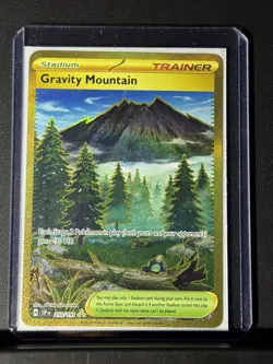 Pokemon TCG Gravity Mountain Surging Sparks Gold Hyper Rare Holo Card 250/191 NM - Image 2