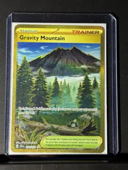 Pokemon TCG Gravity Mountain Surging Sparks Gold Hyper Rare Holo Card 250/191 NM - Image 3
