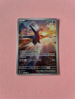 Pokemon TCG Latios Card 203/191 Surging Sparks Illustration Rare NM - Image 1