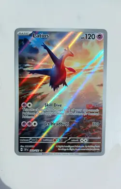 Pokemon TCG Latios Card 203/191 Surging Sparks Illustration Rare NM - Image 1