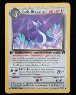 1st Edition Dark Dragonair 33/82 Team Rocket WOTC Pokemon Card TCG 2000 - Image 1