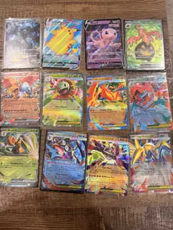 Pokemon Ex 12 Card Lot Ultra Rare Event SIR Surfing Pikachu Mew V Zekrom Zygarde - Image 1