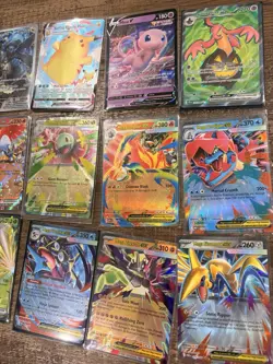 Pokemon Ex 12 Card Lot Ultra Rare Event SIR Surfing Pikachu Mew V Zekrom Zygarde - Image 3