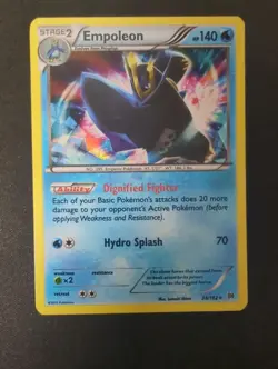 Pokemon TCG Empoleon 38/162 Holo Rare XY Breakthrough LP - Image 1