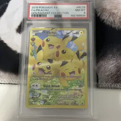 2016 POKEMON XY GENERATIONS RADIANT COLLECTION #RC29 FULL ART/PIKACHU PSA 8 - Image 1