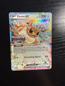 Pokemon TCG Eevee EX Holo Prismatic Evolutions 075/131 Promo Stamped - Image 1