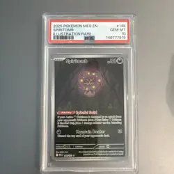 Pokemon TCG Spiritomb 148/132 ME01 Mega Evolution Illus Rare Holo PSA 10 - Image 1