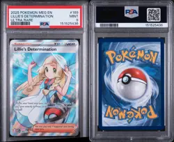 Pokemon Lillie's Determination 169/132 Me01 Mega Evolution Ultra Rare Holo PSA 9 - Image 5