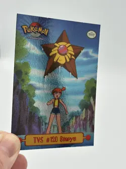 Topps Pokemon TV5 #120 Staryu Holo Foil Black Logo 2nd Printing LP - Image 2