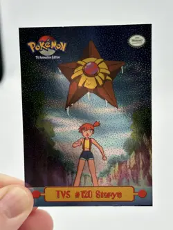 Topps Pokemon TV5 #120 Staryu Holo Foil Black Logo 2nd Printing LP - Image 3