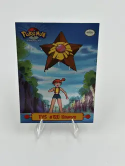 Topps Pokemon TV5 #120 Staryu Holo Foil Black Logo 2nd Printing LP - Image 4