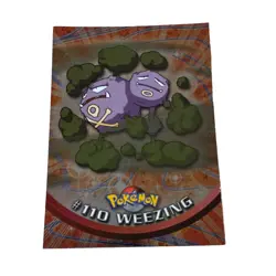 TOPPS Weezing #110 Pokemon TV Animation Series 2 - RAINBOW FOIL HOLO - Image 1