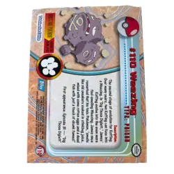 TOPPS Weezing #110 Pokemon TV Animation Series 2 - RAINBOW FOIL HOLO - Image 2