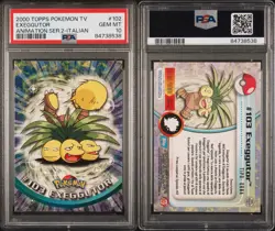 2000 TOPPS POKEMON TV ANIMATION SERIES 2 #102 EXEGGUTOR ITALIAN PSA 10 - POP 1 - Image 3