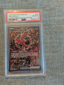 2025 POKEMON MEP BLACK STAR PROMO #024 ORICORIO ex ULTRA-PREMIUM COLL PSA 10 - Image 1