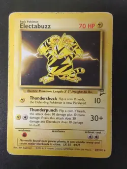 Electabuzz - 24/130 - Pokemon Base Set 2 Rare Card WOTC DMG - Image 1