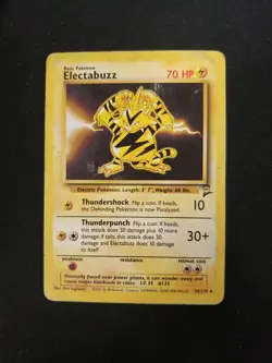 Electabuzz - 24/130 - Pokemon Base Set 2 Rare Card WOTC HP - Image 1