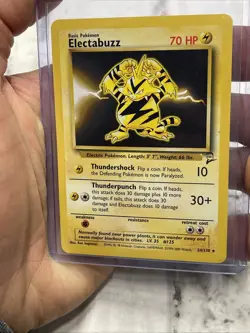 2000 Pokemon TCG Electabuzz 24/130 Base Set 2 Non Holo Rare Card Vintage LP+ Vtg - Image 1