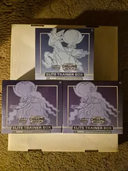 POKEMON CHILLING REIGN LOT OF 3 ETB ELITE TRAINER BOX NEW FACTORY SEALED - Image 1