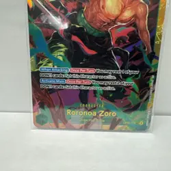 Bandai One Piece Card Game Roronoa Zoro OP06-118 SEC Full Art Foil EN - Image 3