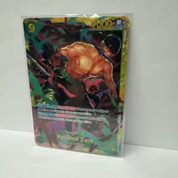 Bandai One Piece Card Game Roronoa Zoro OP06-118 SEC Full Art Foil EN - Image 4