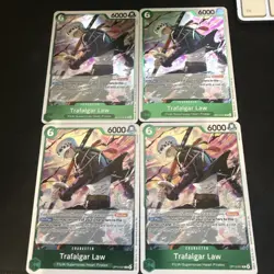 One Piece TCG Cards - (Playset) - 4x OP13-031 - Trafalgar Law - Rare - Eng - Image 1