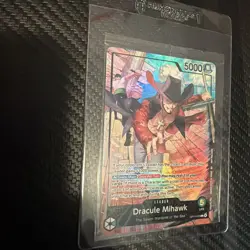 Dracule Mihawk OP14-020 Foil Holo One Piece PSA Promo New In Sealed Packaging - Image 2