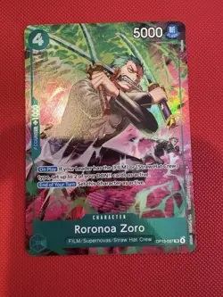 One Piece OP15 Roronoa Zoro OP13-037 TR (Treasure Rare) English - Image 1