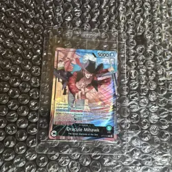 PSA Magazine Dracule Mihawk OP14-020 Holo One Piece Foil Sealed Promo - Image 1