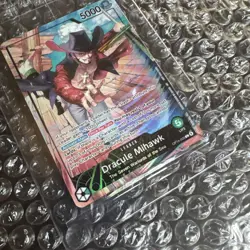 PSA Magazine Dracule Mihawk OP14-020 Holo One Piece Foil Sealed Promo - Image 2