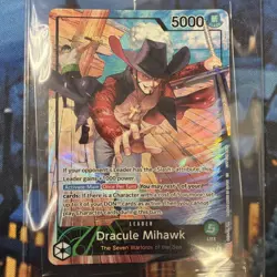 PSA Magazine Dracule Mihawk OP14-020 Holo One Piece Foil Sealed Promo - Image 1
