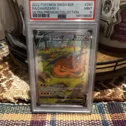 PSA 9 Charizard V SWSH260 Sword & Shield Promos Promo Holo English 2022 - Image 1