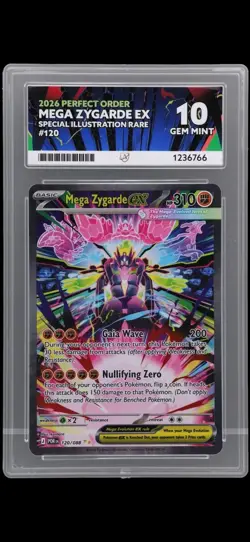 ACE 10 2026 Mega Zygarde EX 120/088 SIR Perfect Order Pokemon graded TCG Card - Image 1