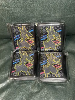 Pokemon Crown Zenith ETB 65 Ct. Lucario Card Sleeves | New, Sealed Lot of 4 - Image 1