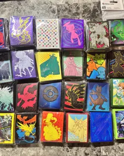 Pokemon Card ETB Sleeves Lot Of 74 Sealed Packs - New - Image 4