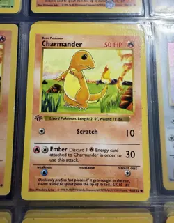 Charmander 1st Edition Shadowless 1999 Base Set Pokemon Card - 46/102 - Image 1
