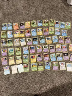 Pokemon Lot Vintage Lot Non Holo Charmander Squirtle 63 Cards - Image 1